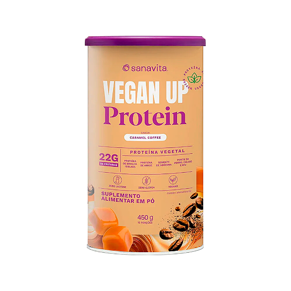 Vegan Up Treinamento Sanavita Caramel Coffe 450g
