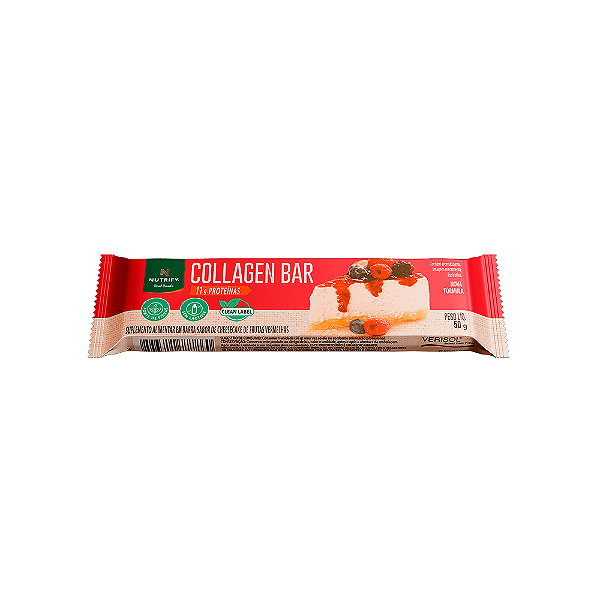 Collagen Bar Nutrify Barra de proteína Cheesecake de Frutas 50g