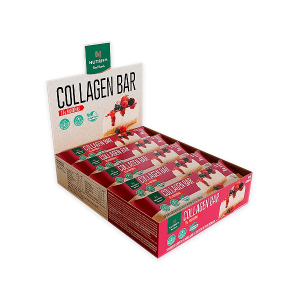 Collagen Bar Nutrify Cheesecake Frutas Vermelhas 10und