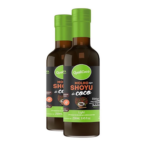 Kit 2 Shoyu de coco Qualicôco 250ml