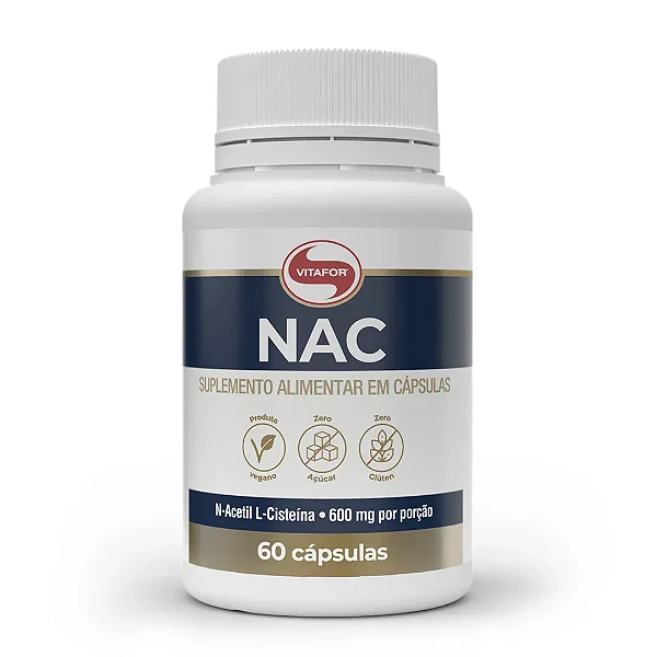 NAC Vitafor 60 Cápsulas | N-Acetil L-Cisteína 600mg