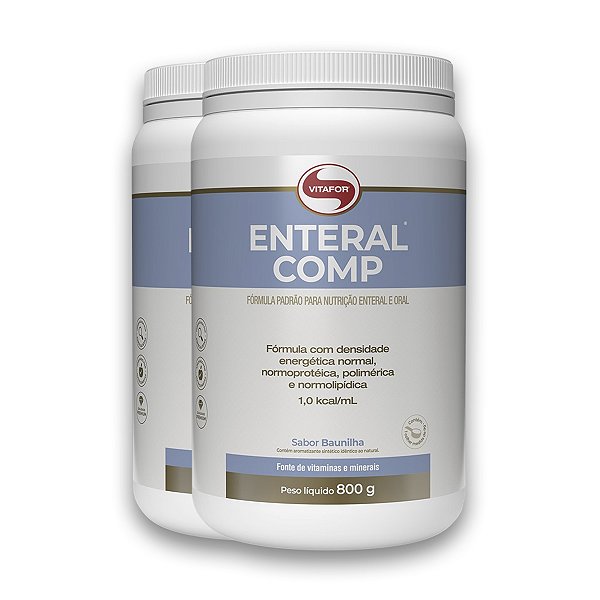 Kit 2 Enteral Completo Vitafor 800g Baunilha