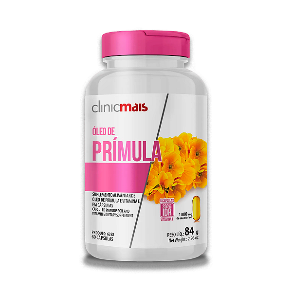 Óleo de Prímula ClinicMais 60 Cápsulas
