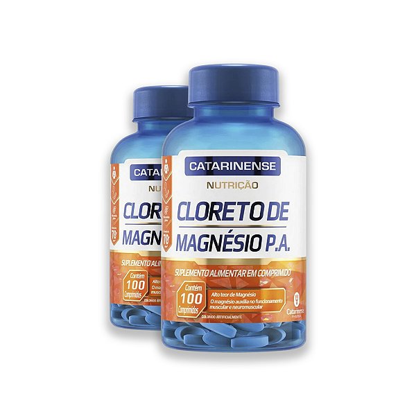 Kit 2 Cloreto de Magnésio Catarinense 100 Comprimidos