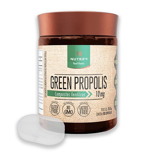 Kit Green Propolis Nutrify 60 Cápsulas + Porta Cápsulas