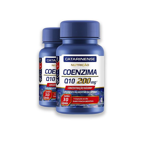 Kit 2 Coenzima Q10 200mg 30 Cápsulas Catarinense