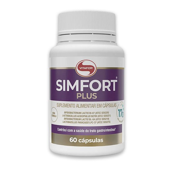 Simfort Plus Vitafor Probióticos 60 Cápsulas