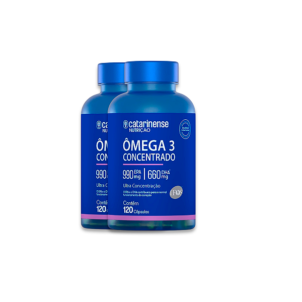 Kit 2 Ômega 3 Plus Ultra Concentrado Catarinense 120 Cápsulas