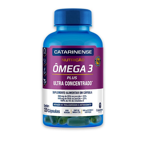 Ômega 3 Plus Ultra Concentrado Catarinense 120 Cápsulas