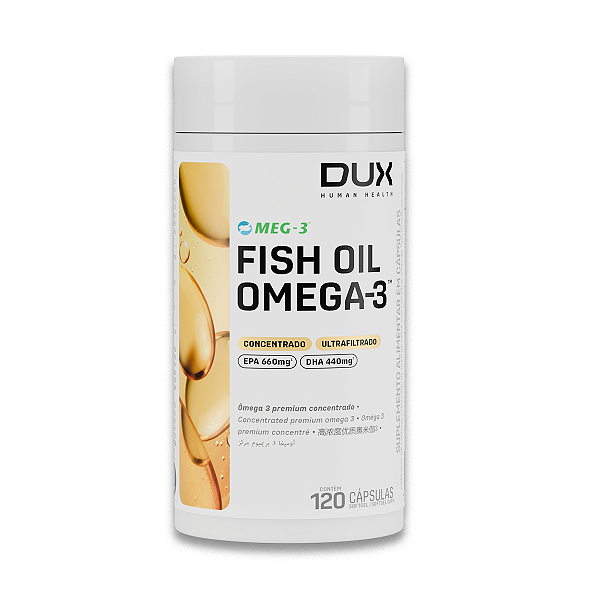 Ômega 3 Dux Fish Oil 430mg 120 Cápsulas