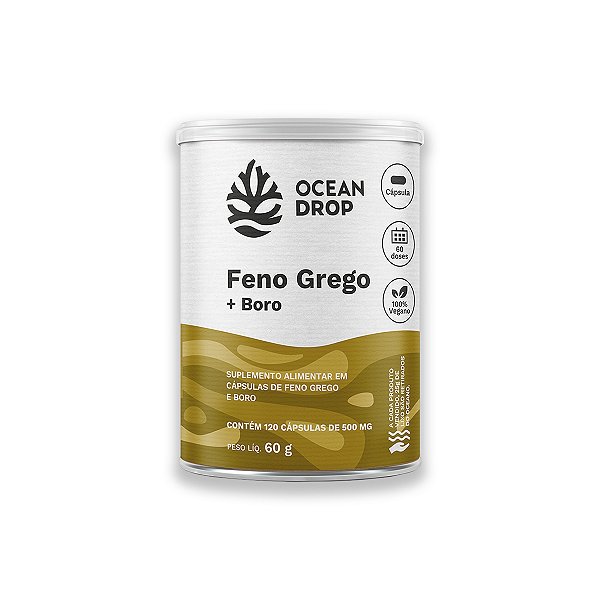 Feno Grego e Boro Ocean Drop 120 Cápsulas