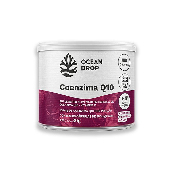 Coenzima Q10 e Vit. E Ocean Drop 60 Cápsulas