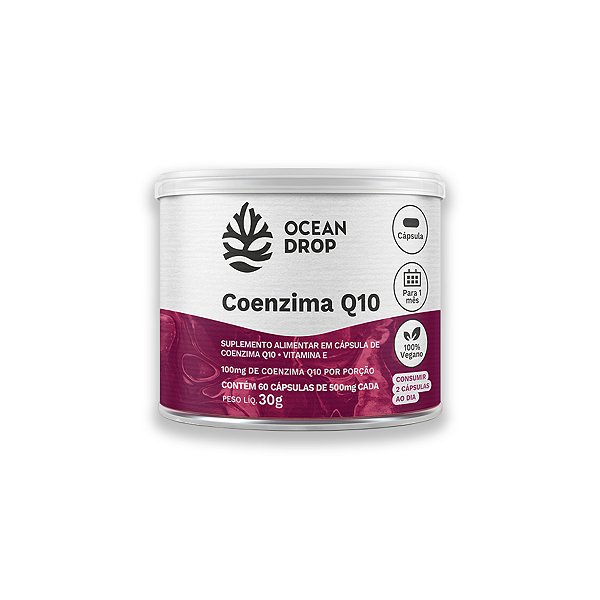 Coenzima Q10 e Vit. E Ocean Drop 60 Cápsulas
