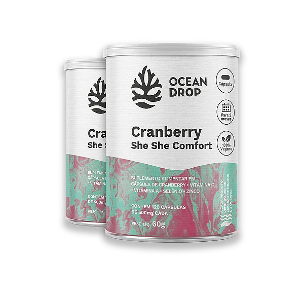 Kit 2 Cranberry Ocean Drop 120 Cápsulas