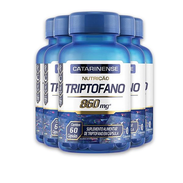 Kit 5 Triptofano Catarinense 60 Cápsulas