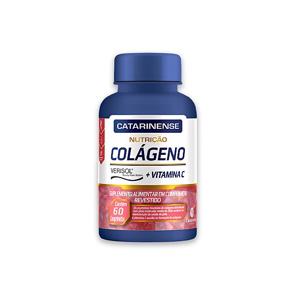 Colágeno Verisol e Vit. C Catarinense 60 Cápsulas