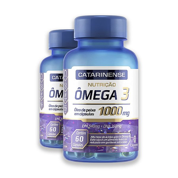 Kit 2 Ômega 3 1000mg Catarinense 60 Cápsulas