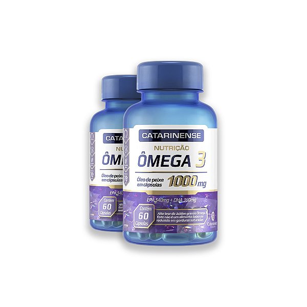 Kit 2 Ômega 3 1000mg Catarinense 60 Cápsulas
