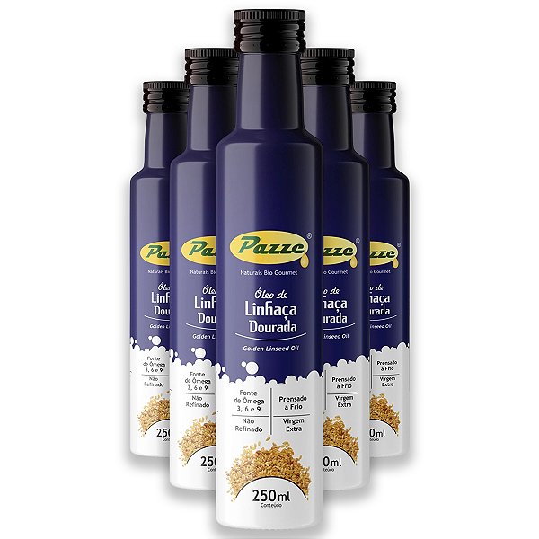 Kit 5 Óleo de Linhaça Dourada Pazze 250ml