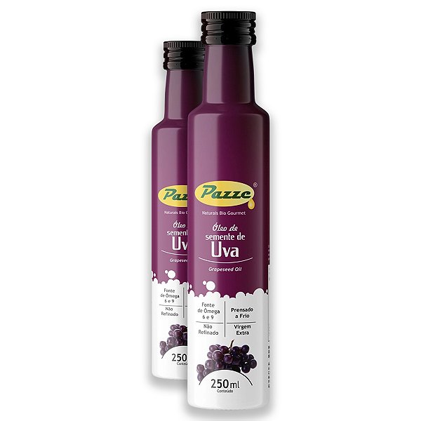Kit 2 Óleo de Semente de Uva Pazze 250ml