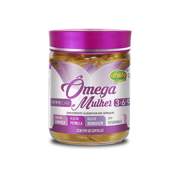Ômega mulher 3 6 9 Unilife 60 Cápsulas