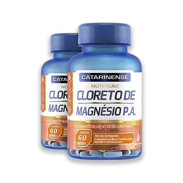 Kit 2 Cloreto de Magnésio P.A. 60 Comprimidos Catarinense