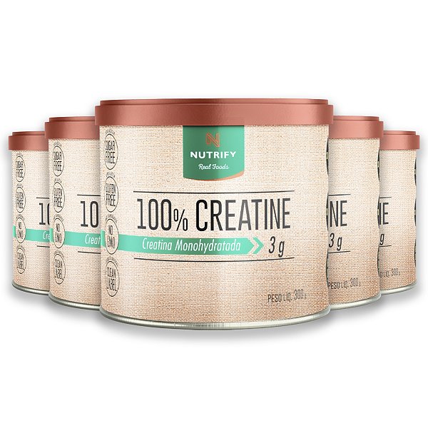 Kit 5 Creatina 100% Nutrify 300g