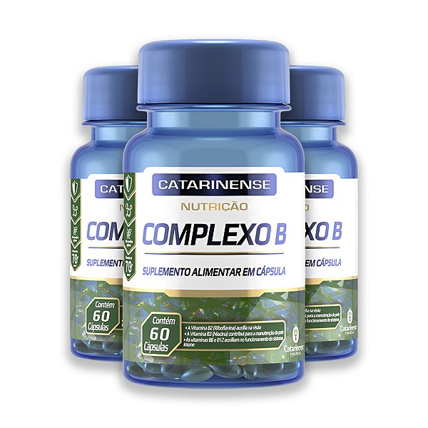 Kit 3 Complexo B Catarinense 60 Cápsulas