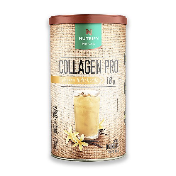 Collagen Colágeno Hidrolisado Nutrify Baunilha 450g