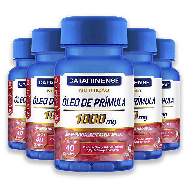 Kit 5 Óleo de Prímula Catarinense 40 Cápsulas
