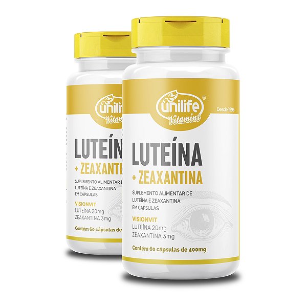 Kit 2 Luteína e Zeaxantina Unilife 60 Cápsulas
