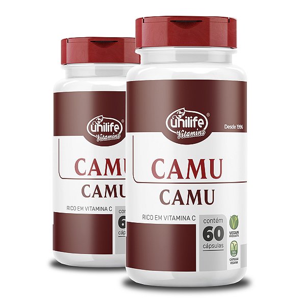 Kit 2 Camu Camu 500mg Vitamina C Unilife 60 Cápsulas