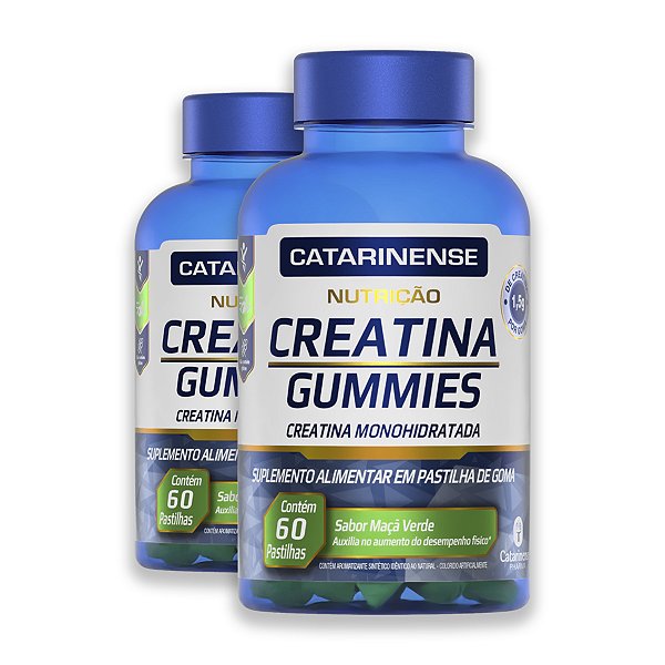 Kit 2 Creatina Gummies Monohidratada Catarinense 60 Gomas