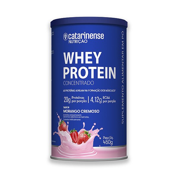 Whey Protein Concentrado Catarinense 450g Morango
