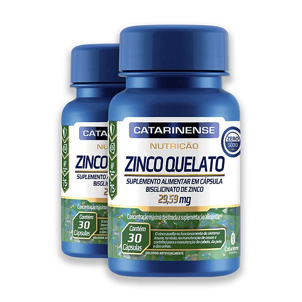 Kit 2 Zinco Catarinense 30 Cápsulas