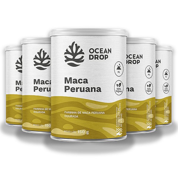 Kit 5 Maca Peruana Ocean Drop 150g