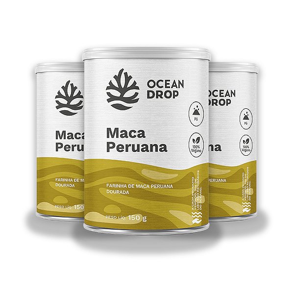 Kit 3 Maca Peruana Ocean Drop 150g