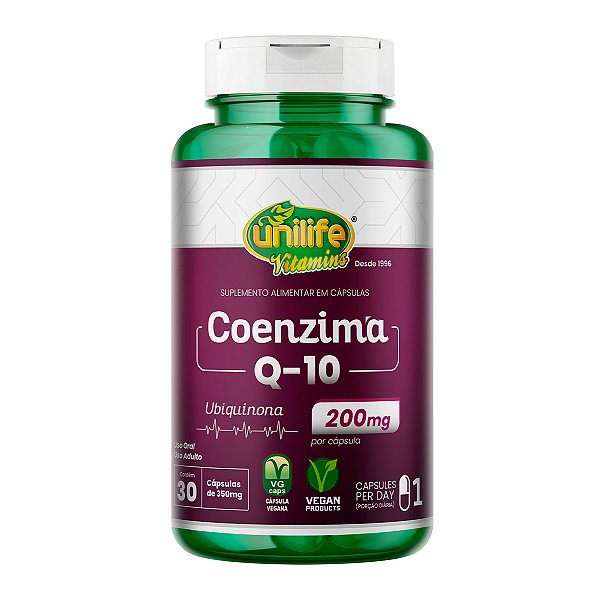 Coenzima Q10 Super Concentrada Unilife 30 Cápsulas