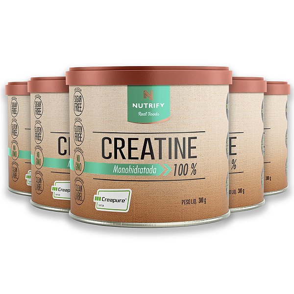 Kit 5 Creatina Creapure Nutrify 300g