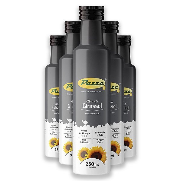 Kit 5 Óleo de Girassol 250ml Pazze