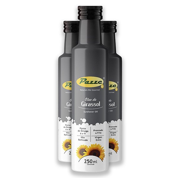 Kit 3 Óleo de Girassol 250ml Pazze