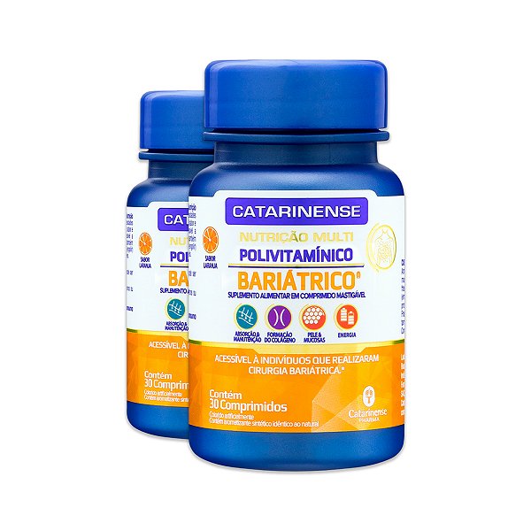 Kit 2 Polivitamínico Bariátrico Catarinense 30 Comprimidos