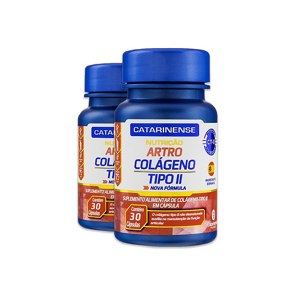 Kit 2 Artro Colágeno Tipo II Catarinense 30 Cápsulas