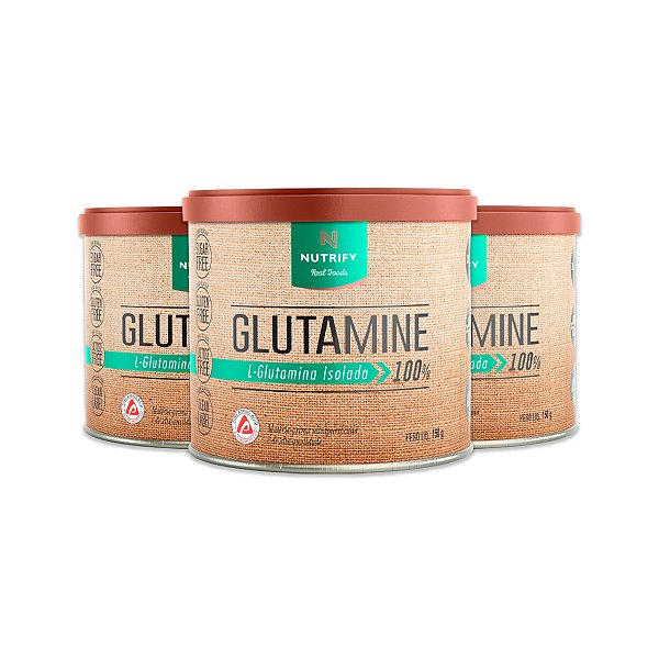 Kit 3 Glutamine L-Glutamina Nutrify 150g