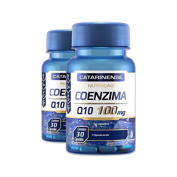 Kit 2 Coenzima Q10 100mg 30 Cápsulas Catarinense