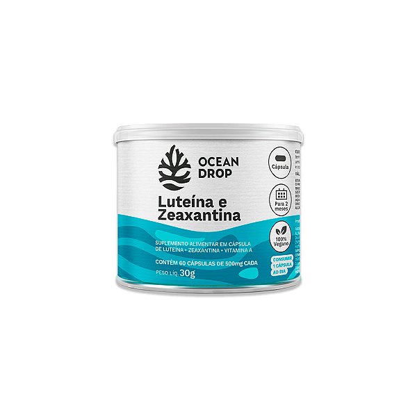 Luteína e Zeaxantina 60 Cápsulas Ocean Drop