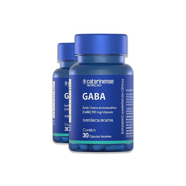 Kit 2 Gaba Ácido Gama Aminobutírico Catarinense 30 Cápsulas