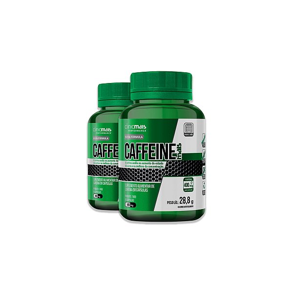 Kit 2 Caffeine Mais ClinicMais 60 Cápsulas