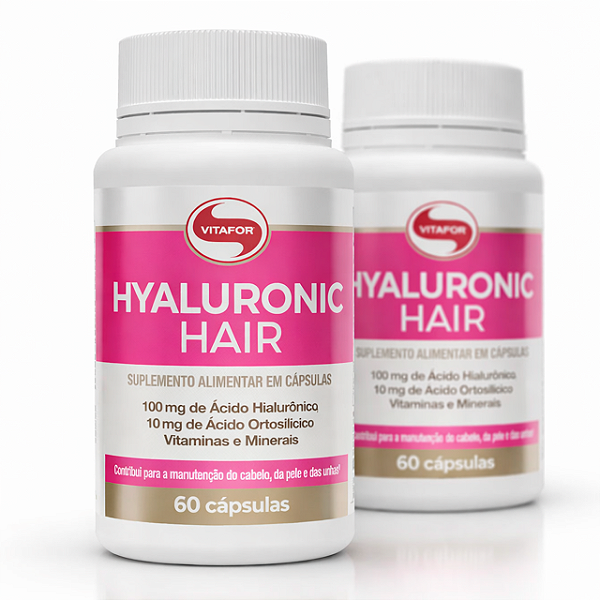 KIT 2 | Hyaluronic Hair Vitafor 60 Cápsulas