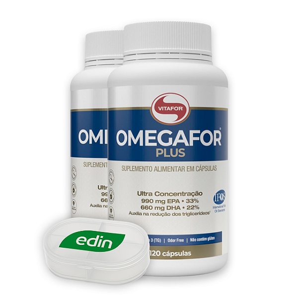 KIT 2 | Omegafor Plus 120 Cápsulas Vitafor